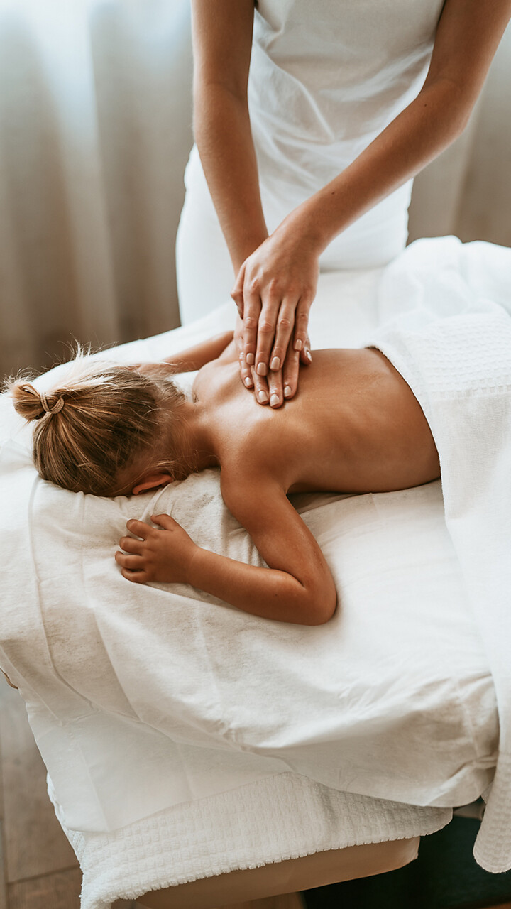 Kinder Massage und Wellness für Kinder im EDELWEISS Beauty Mountain Spa