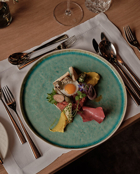 Kreativ gourmet cuisine, regionale råvarer og høj kvalitet kendetegner EDELWEISS Mountain Cuisine på det 5-stjernede hotel i Großarltal.