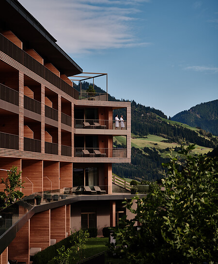 Blick in das Großarltal vom Luxushotel in Österreich DAS EDELWEISS aus