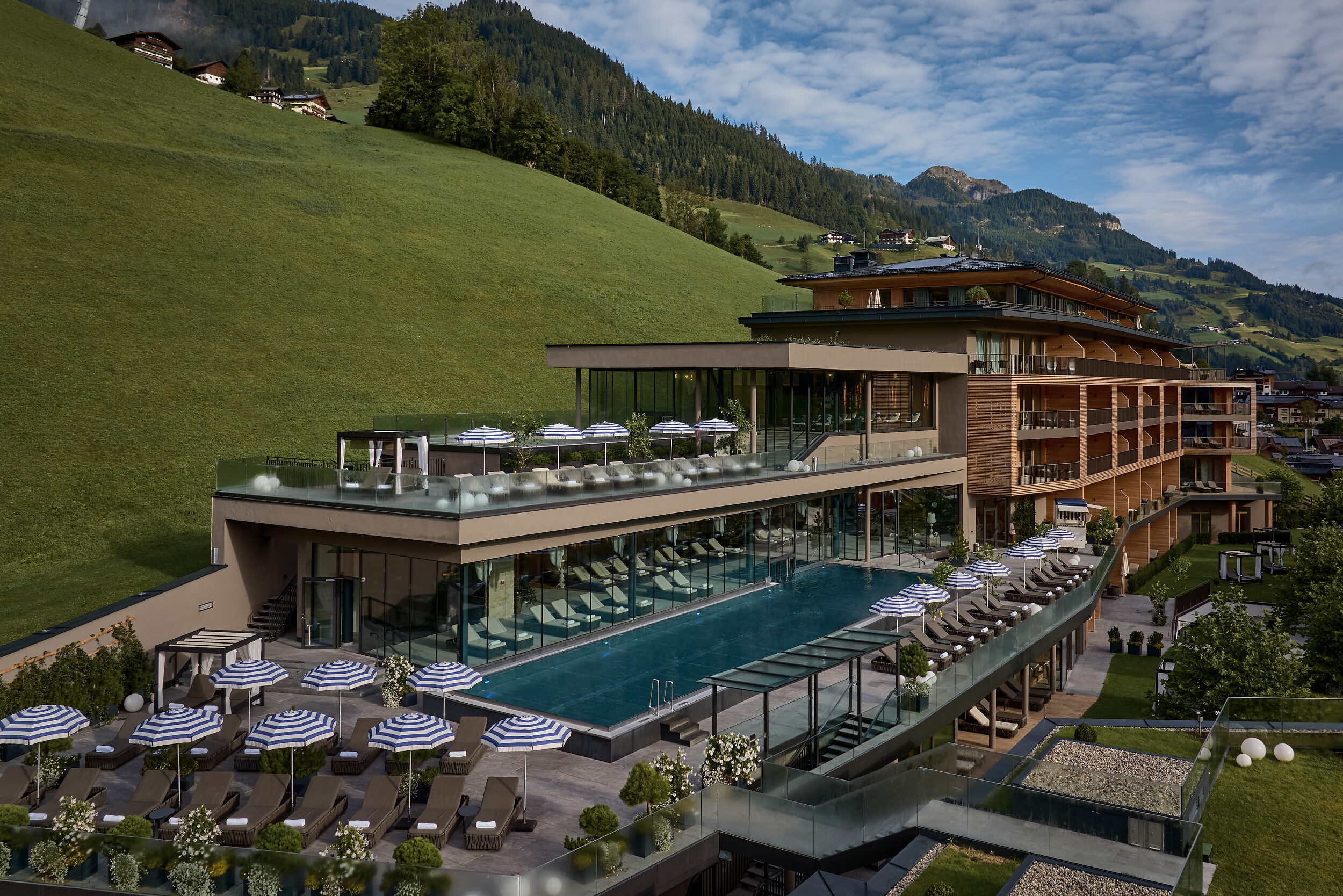 The Edelweiss Großarl from above