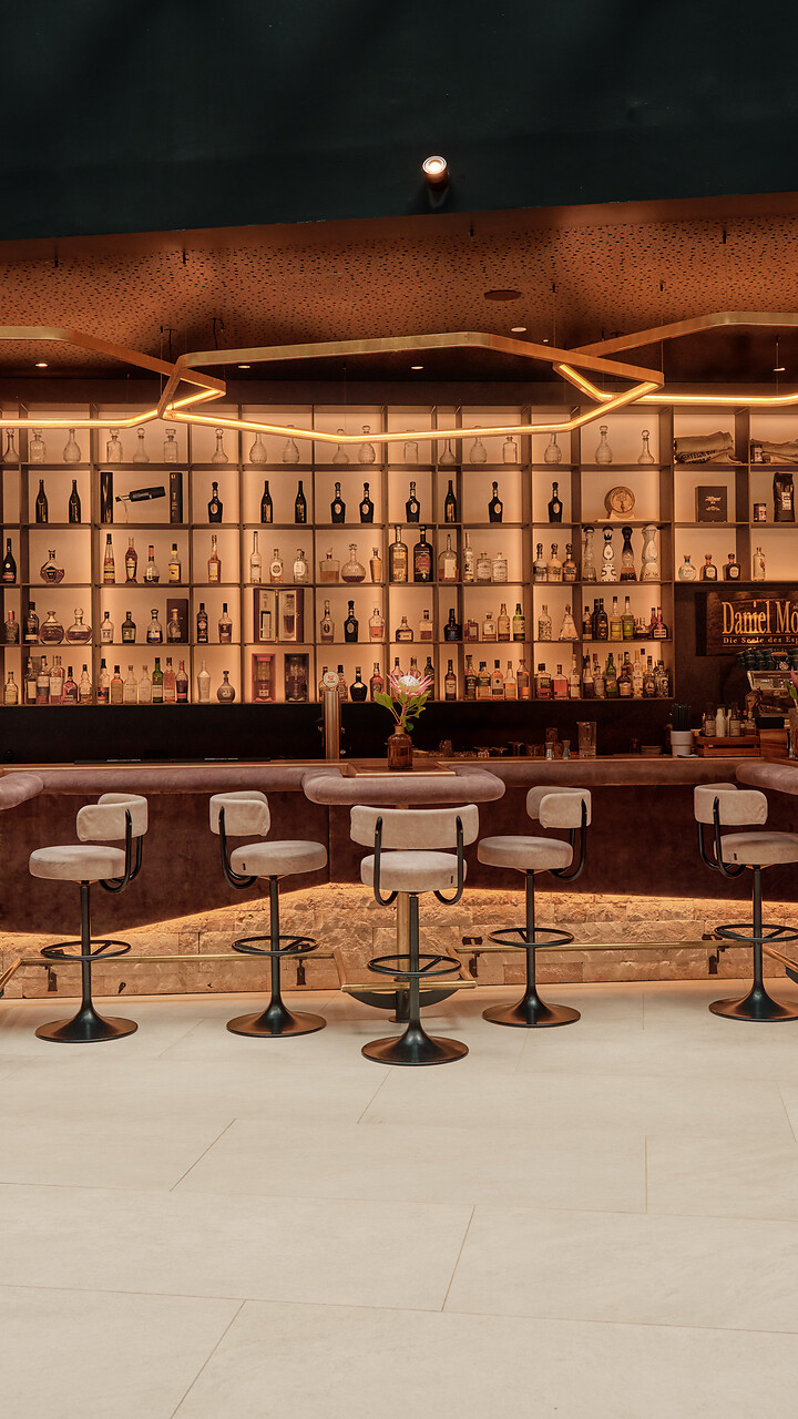 Bar in Großarl with elegant design