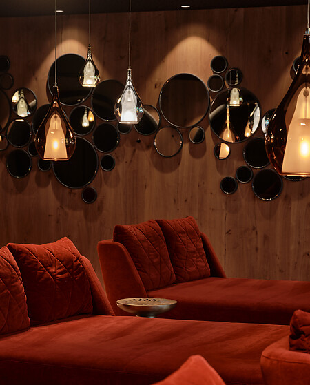 Relaxation room using after Austrian sauna