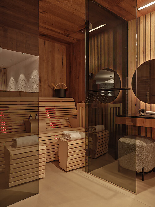 hotel room with private sauna for couples