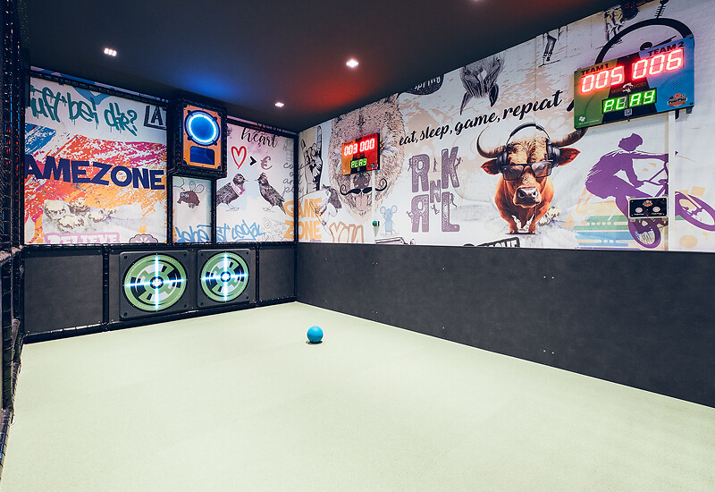 Indoor football in the hotel with childcare in Austria