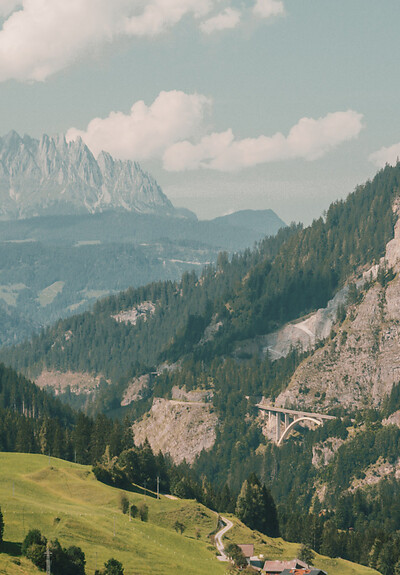 Hochkönig view from the hiking hotel