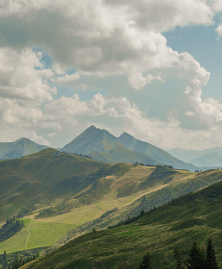 Panoramic view of the Grossarltal at the bike hotel Salzburger Land