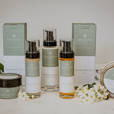 [Translate to Englisch:] Hotel Kosmetik Natur Kosmetik im DAS EDELWEISS