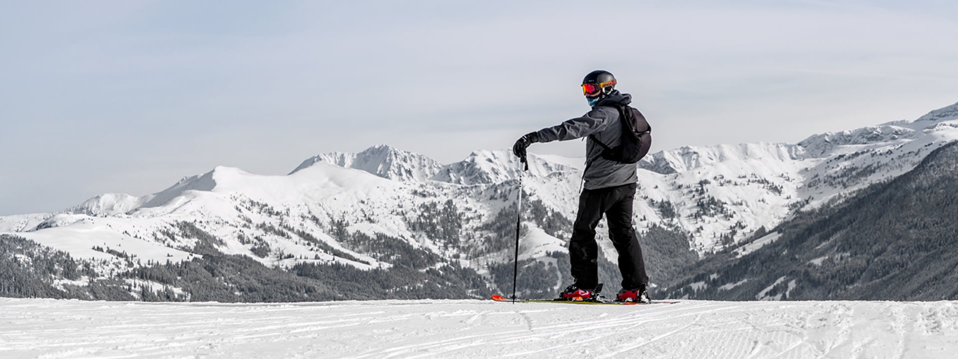 Skifahren in der Winterwunderwelt
