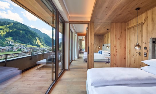 Bedrooms in the penthouse suite near Salzburg